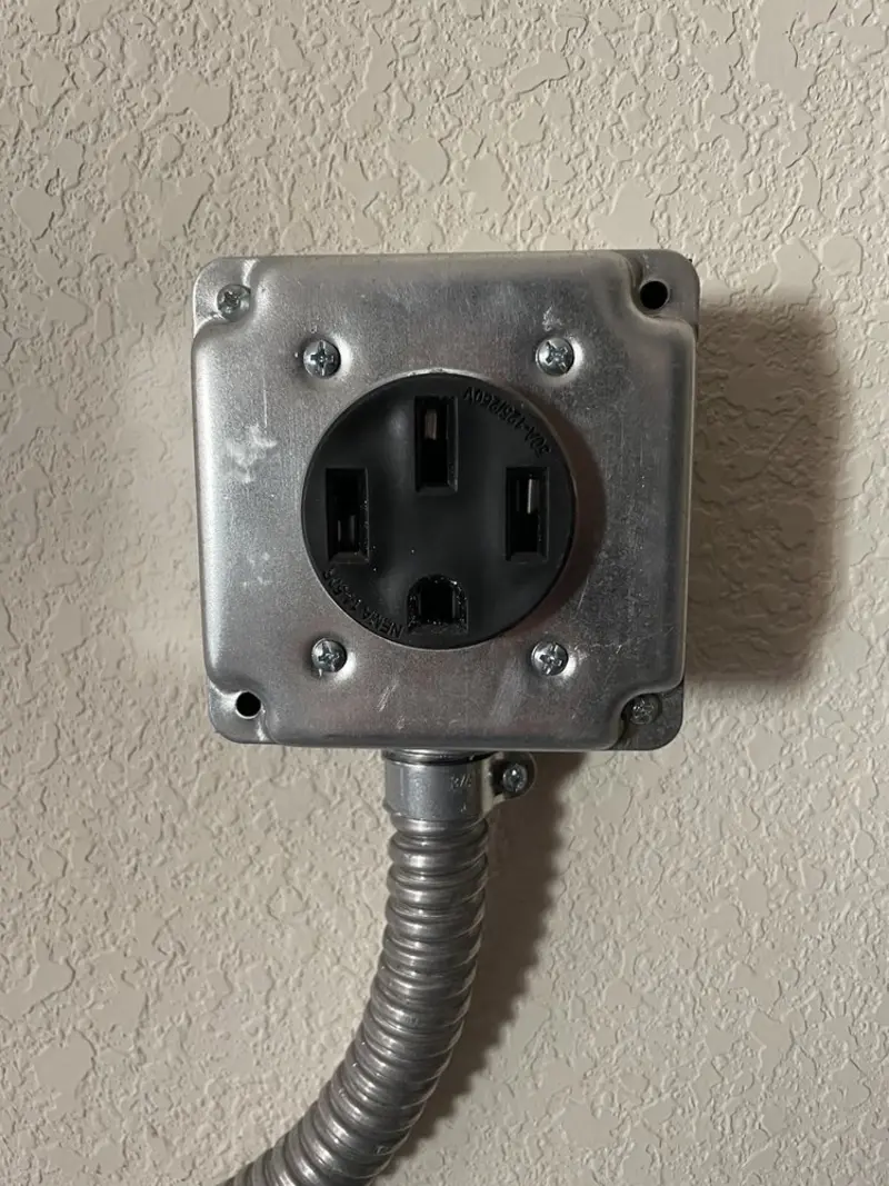 NEMA 14-50 outlet installed for Electrical Panel Upgrade in Niles